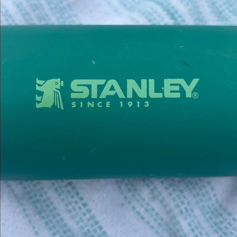 Stanley Green Stainless Steel Bottle with Light Green Logo - Picture 2 of 6